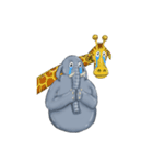 ずんぐりむっくりゾウ（個別スタンプ：16）