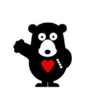 黒熊の愛 英語版（個別スタンプ：2）