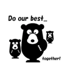 黒熊の愛 英語版（個別スタンプ：13）