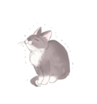 微妙な顔のネコ ミミちゃん（個別スタンプ：23）