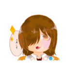 彩り片目男女（個別スタンプ：1）