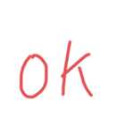 汚い字です。2（個別スタンプ：1）