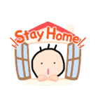 今は…おうちでおりこうさん（個別スタンプ：6）