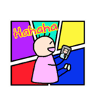 今は…おうちでおりこうさん（個別スタンプ：7）
