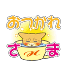 茶トラ猫ちゃんのデカ文字スタンプ（個別スタンプ：5）