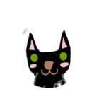 文字無しにゃあにゃあの手書きスタンプ☆=（個別スタンプ：3）
