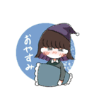 女の子とかたつむり（個別スタンプ：2）