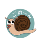 女の子とかたつむり（個別スタンプ：6）