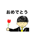 とある男性の感情スタンプ（個別スタンプ：10）