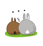 しあわせうさぎ ピータン＆ハッチー（個別スタンプ：11）