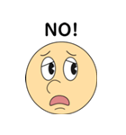 レトロカートゥーン顔スタンプ(FACE BOY)（個別スタンプ：4）