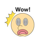 レトロカートゥーン顔スタンプ(FACE BOY)（個別スタンプ：8）