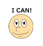 レトロカートゥーン顔スタンプ(FACE BOY)（個別スタンプ：12）