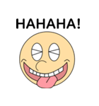 レトロカートゥーン顔スタンプ(FACE BOY)（個別スタンプ：14）