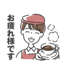 丁寧語の女性キャラスタンプ（個別スタンプ：7）