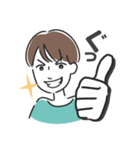 丁寧語の女性キャラスタンプ（個別スタンプ：12）