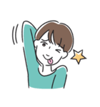 丁寧語の女性キャラスタンプ（個別スタンプ：14）
