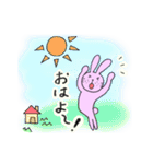 毎日使える☆ももうさ（個別スタンプ：1）