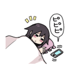 夜更かしおふとんスタンプ（個別スタンプ：1）