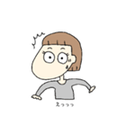 おかっぱOLの日常（個別スタンプ：11）