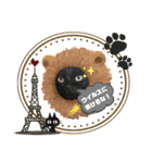 黒猫マギの感染対策（個別スタンプ：6）
