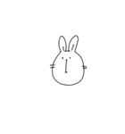 へんてこ-うさぎ（個別スタンプ：1）