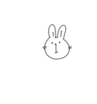 へんてこ-うさぎ（個別スタンプ：4）