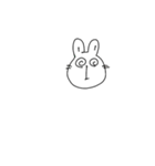 へんてこ-うさぎ（個別スタンプ：7）