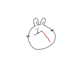 へんてこ-うさぎ（個別スタンプ：9）