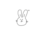 へんてこ-うさぎ（個別スタンプ：16）