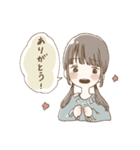 おんなのこのほのぼの（個別スタンプ：1）