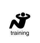アクティビティピクトグラム 黒色（個別スタンプ：8）