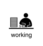 アクティビティピクトグラム 黒色（個別スタンプ：11）