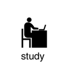 アクティビティピクトグラム 黒色（個別スタンプ：13）