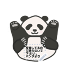 熊猫パンダ メッセージスタンプ（個別スタンプ：20）