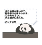 熊猫パンダ メッセージスタンプ（個別スタンプ：21）
