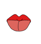 お口の形（個別スタンプ：26）