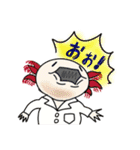 MOFUPAQKIN Cats＆Axolotl＆Goldfish（個別スタンプ：3）