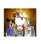 MOFUPAQKIN Cats＆Axolotl＆Goldfish（個別スタンプ：16）