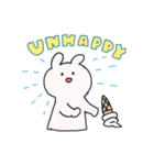 楽しいシンプルなうさぎ（個別スタンプ：14）