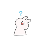 楽しいシンプルなうさぎ（個別スタンプ：16）