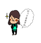 ボブヘアーちゃん2（個別スタンプ：3）