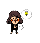ボブヘアーちゃん2（個別スタンプ：15）