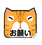 オレンジ猫のメッセージ(JP)（個別スタンプ：4）