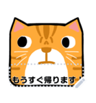オレンジ猫のメッセージ(JP)（個別スタンプ：17）