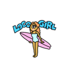 HAWAIIAN LOCO GIRL Stiker（個別スタンプ：1）