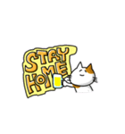 STAY HOME 消しゴムはんこ（個別スタンプ：1）