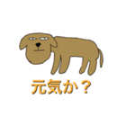 細目の犬（個別スタンプ：1）