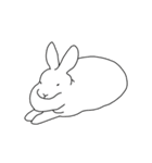 ウサギの日課。（個別スタンプ：1）