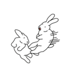 ウサギの日課。（個別スタンプ：3）